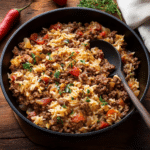 Ground beef and rice recipes skillet
