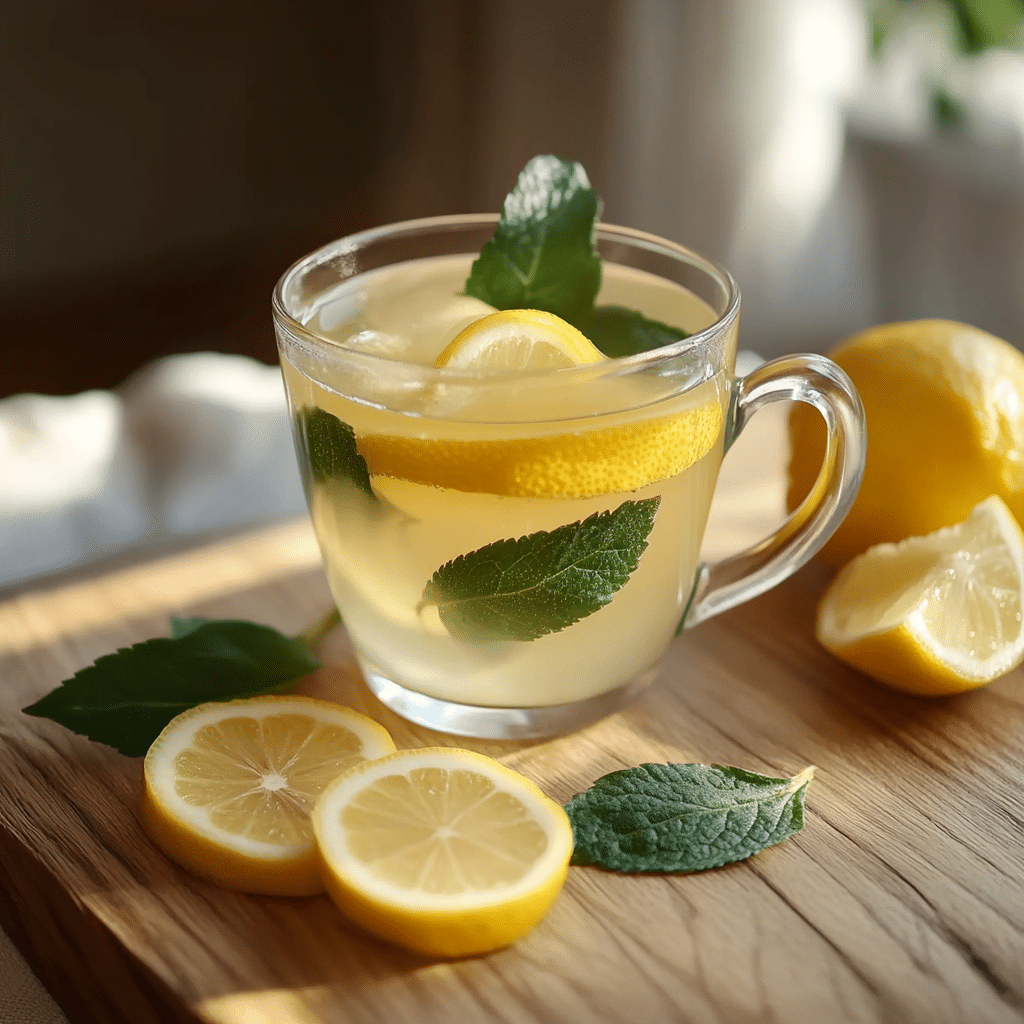 Lemon Balm Recipe for Weight Loss: Natural, Effective & Easy to Make 9 Fresh lemon balm tea for weight loss in a clear glass cup