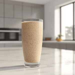 bariatric seed drink recipe glass with chia, flax, hemp