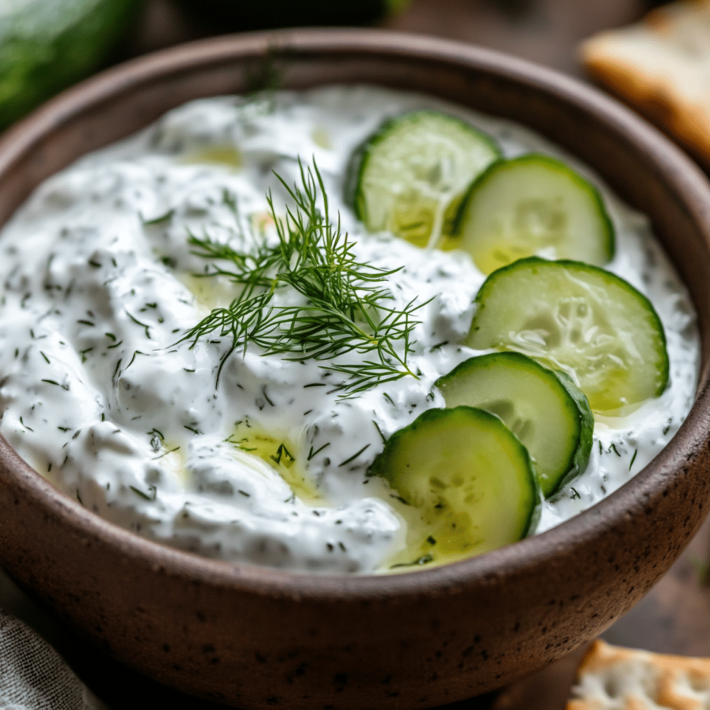 Dairy Free Tzatziki – The Best Creamy Vegan Twist on a Greek Classic 4 Dairy free tzatziki with cucumbers and herbs
