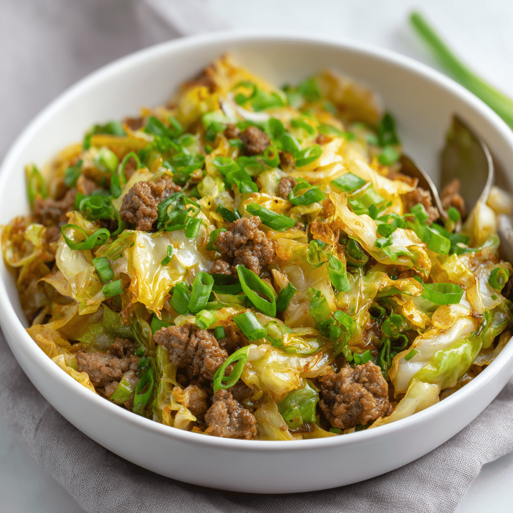 Keto Egg Roll in a Bowl – The Best Low-Carb Stir-Fry You’ll Crave Every Week 4 Keto egg roll in a bowl with beef and cabbage