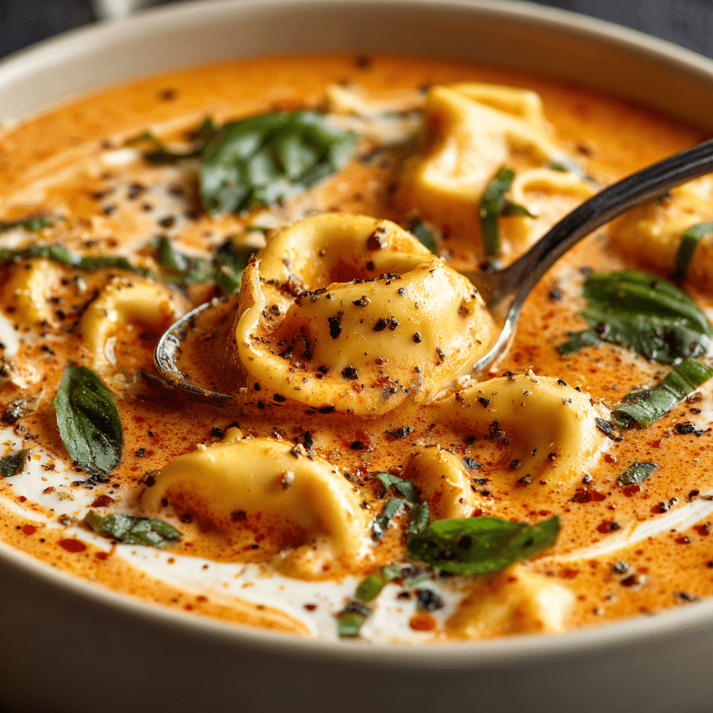 Easy Crockpot Creamy Tomato Tortellini Soup 8 "This Crockpot Creamy Tomato Tortellini Soup is what the slow cooker was made for! This might just be the best tomato soup you ever had!so easy to make, perfectly flavorful and satisfyingly hearty."