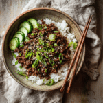 "Korean Beef Recipe – Tastes like Korean BBQ and is on your dinner table in just 15 min start to finish! It doesn’t get any easier than this!"