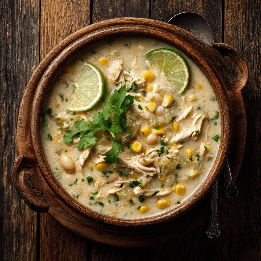 White Chicken Chili – Cozy, Creamy, and Comforting 1 u3873878526 Rustic ceramic bowl of creamy white chicken chili ed97dd02 41bb 4c30 89e9 a3432a590388 2