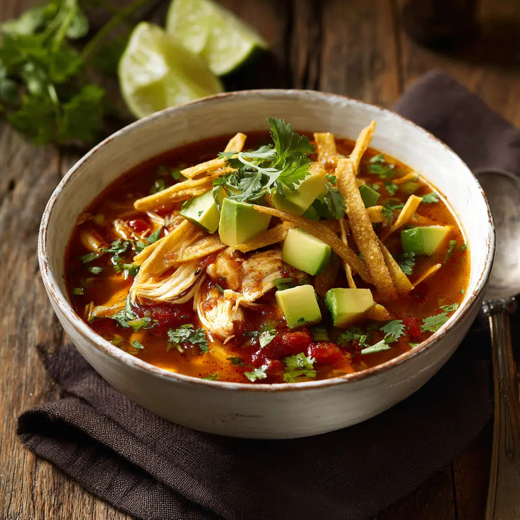 u3873878526 A rustic white bowl of steaming chicken tortilla 9d443c1c 3b37 4b37 a1d3 9b0cb132dd65 0