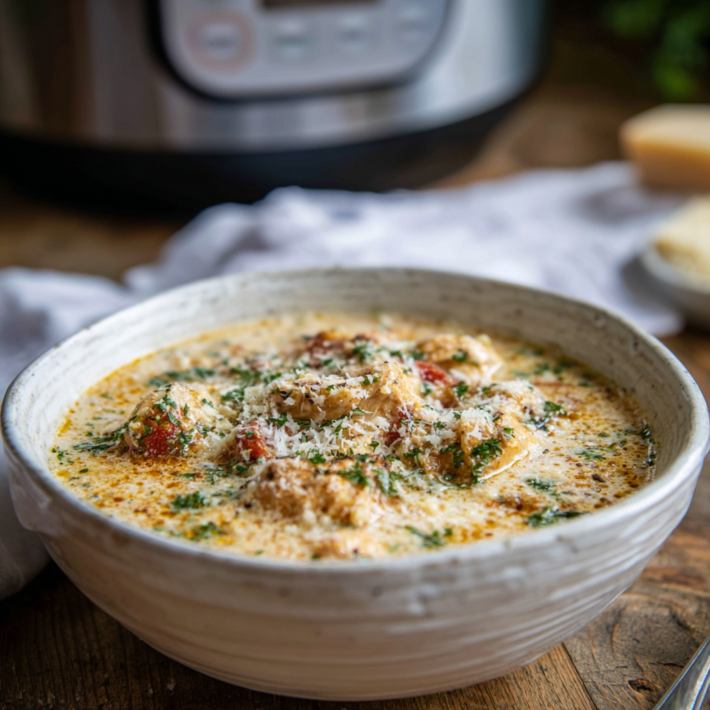 u3873878526 Creamy chicken parmesan soup in a rustic white bo ef67818c e39f 4313 ab27 1e9c15e0b588 2