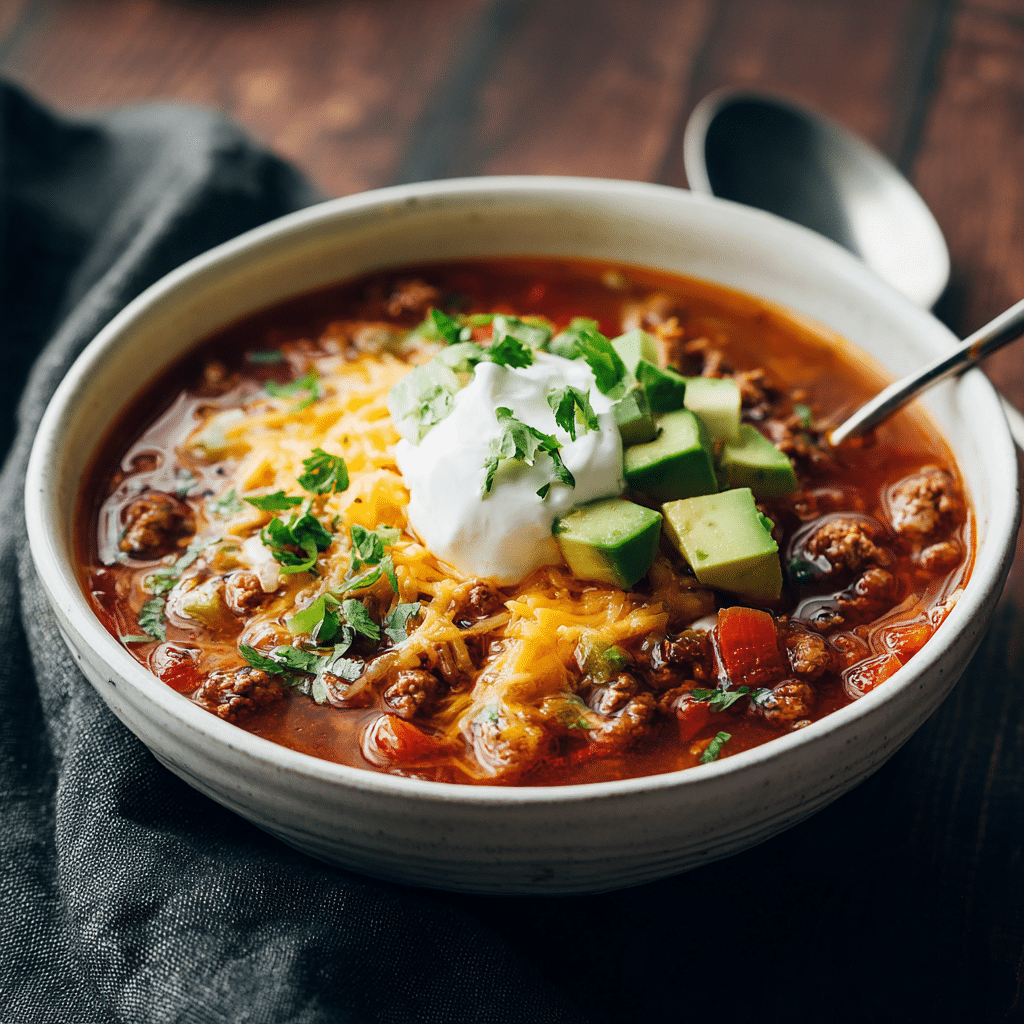 u3873878526 Low carb keto version of taco soup in a white cer eca6b64c 104c 4fb5 8e7a 3833c519e85f 2