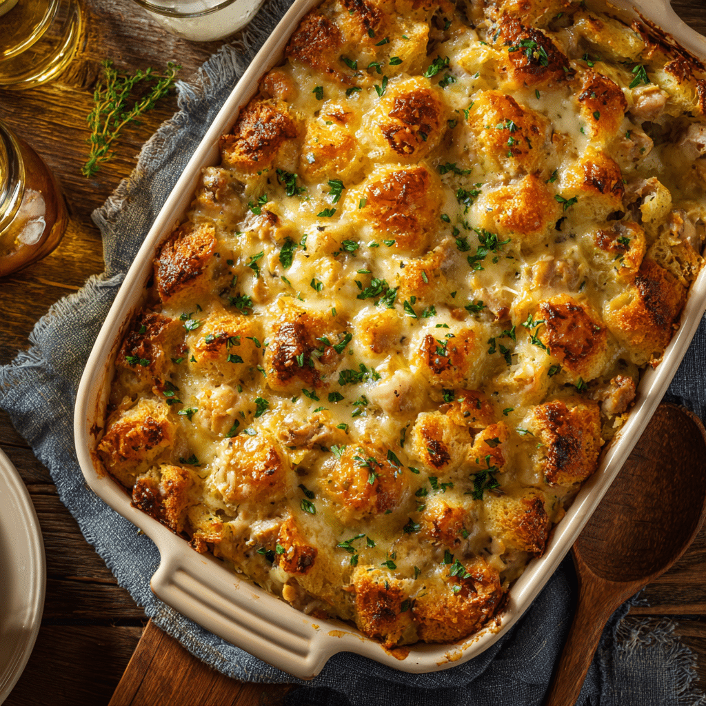 Dollys Chicken Stuffing Casserole