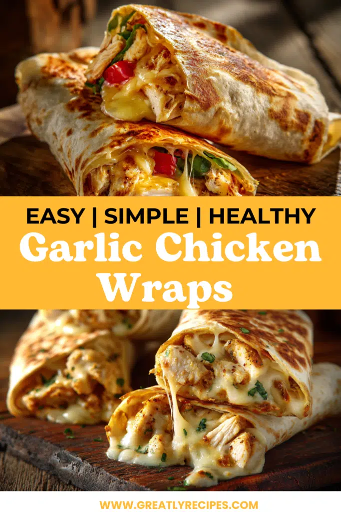 garlic chicken wraps