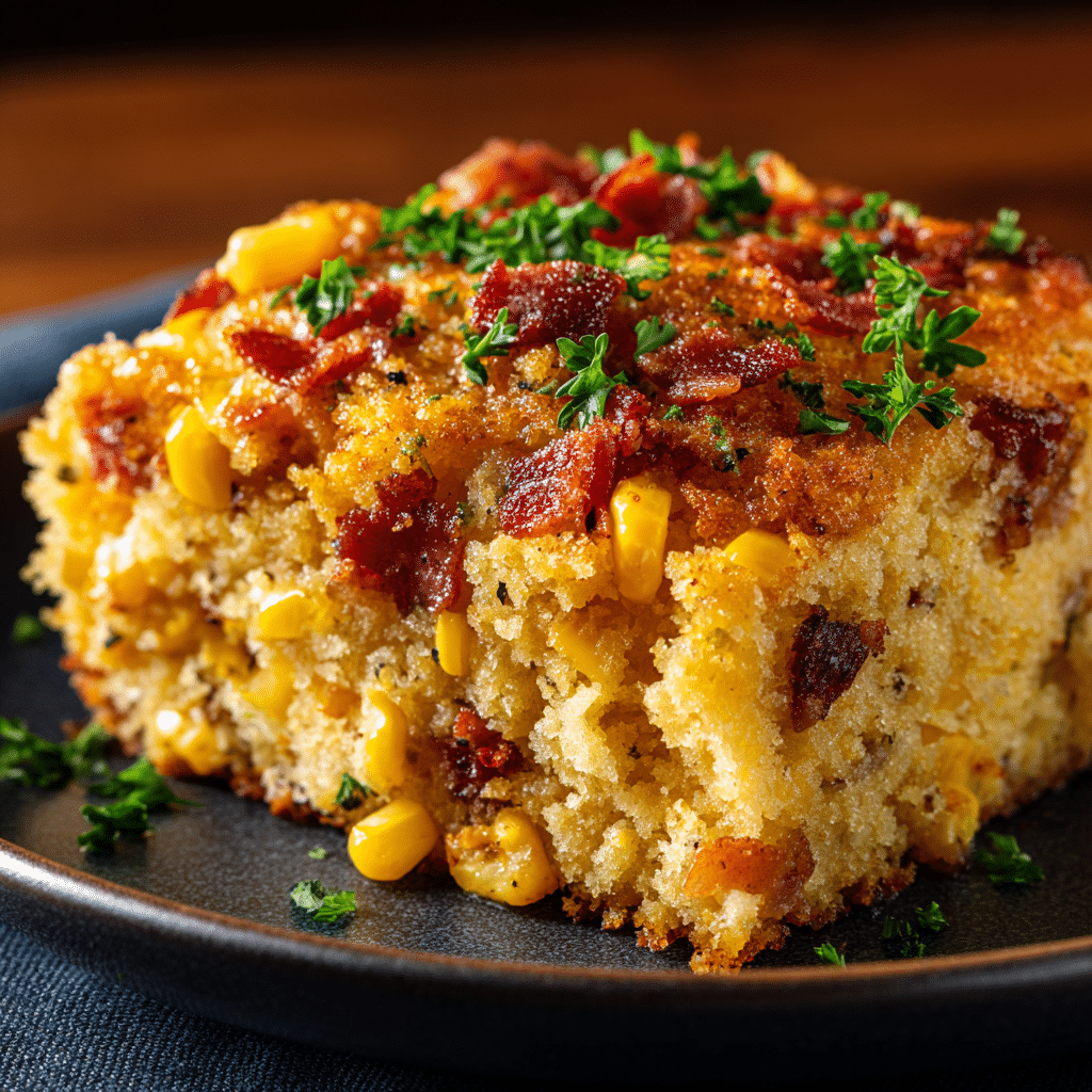 loaded cornbread casserole